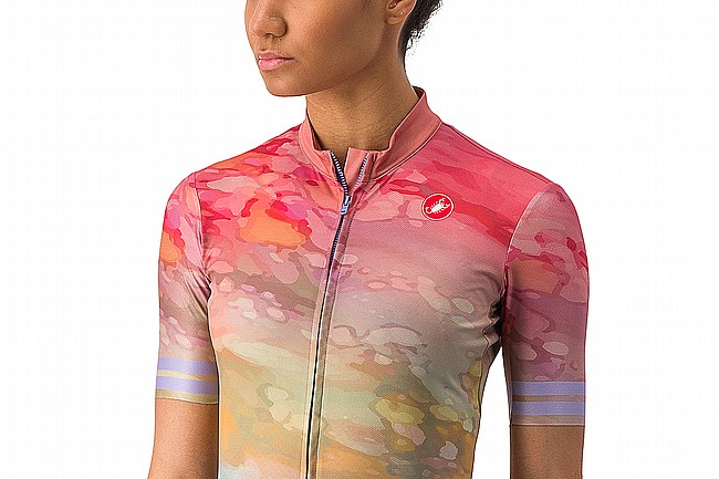 Castelli Womens Marmo Jersey Multicolor Violet Mist