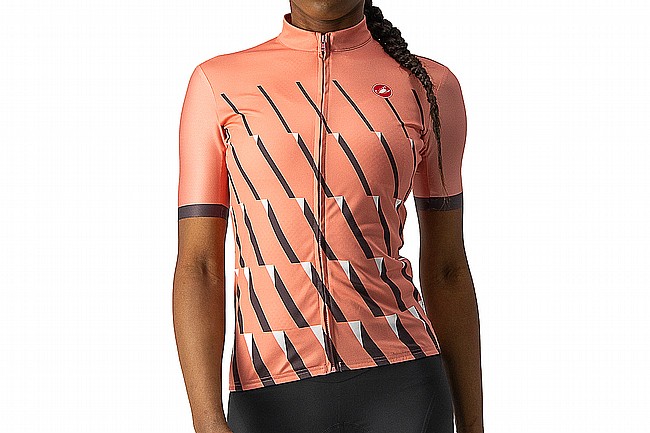 Castelli Womens Pendio Jersey Blush/Dark Gray-White