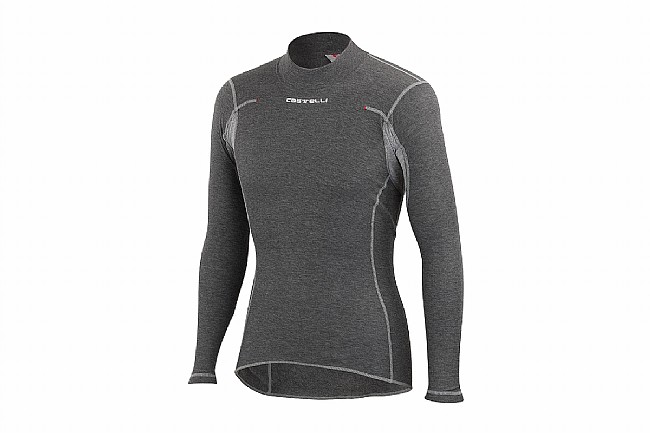 Castelli Mens Flanders Warm Long Sleeve Baselayer Grey