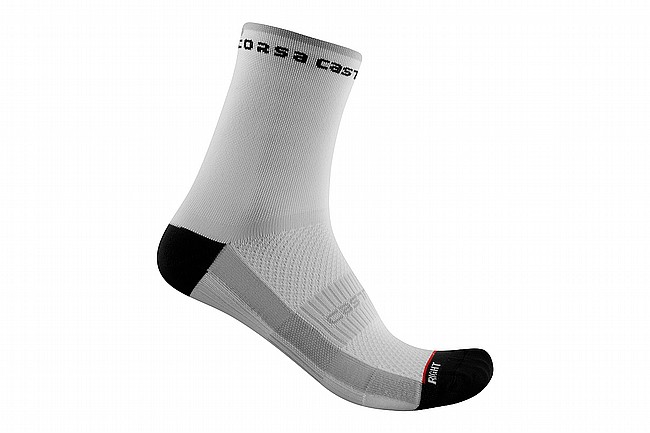 Castelli Womens Rosso Corsa 11 Sock Black/White