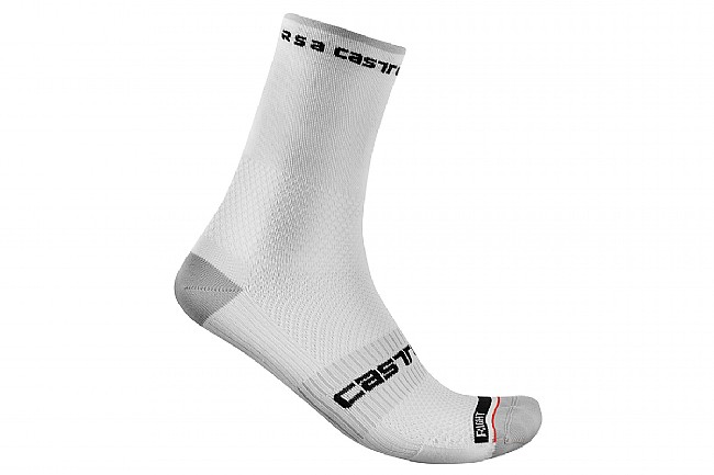 Castelli Rosso Corsa Pro 15 Sock White