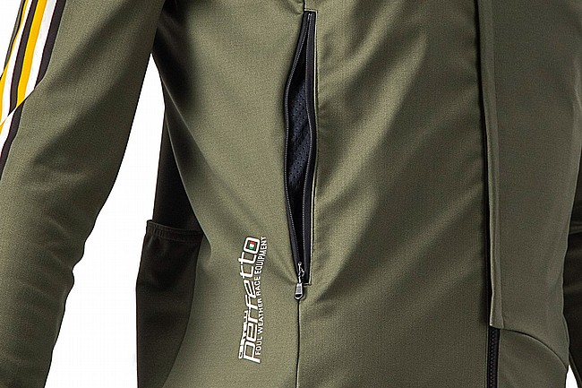 Castelli Mens Unlimited Perfetto RoS 2 Jacket Military Green/Goldenrod