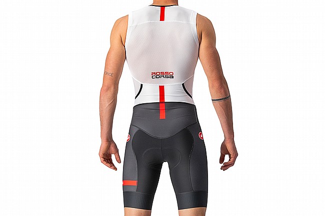 Castelli Mens Free Sanremo 2 Tri Suit Sleeveless White/Black