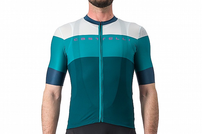 Castelli Mens Sezione Jersey Deep Teal/Quetzal Green