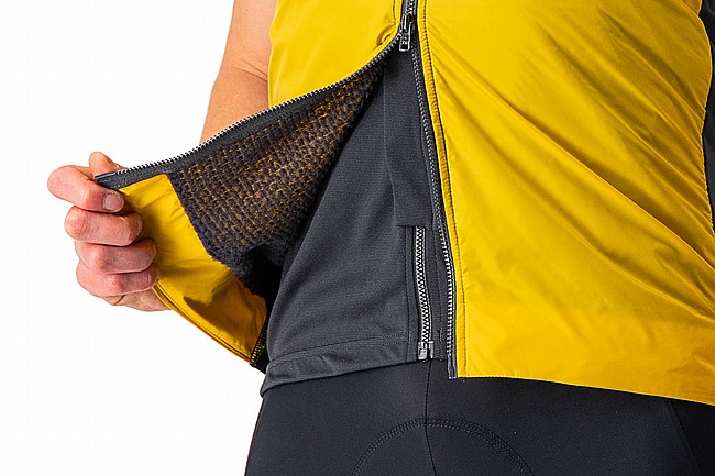 Castelli Mens Unlimited Puffy Vest Goldenrod/Dark Gray