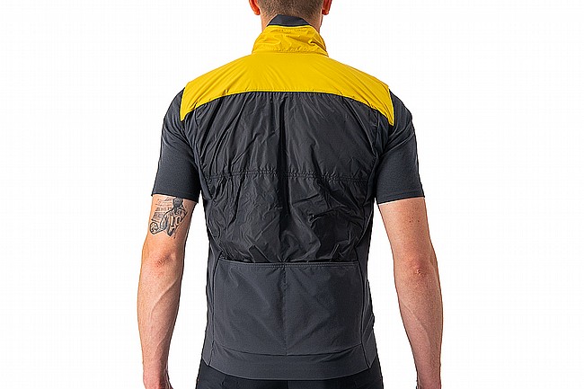 Castelli Mens Unlimited Puffy Vest Goldenrod/Dark Gray