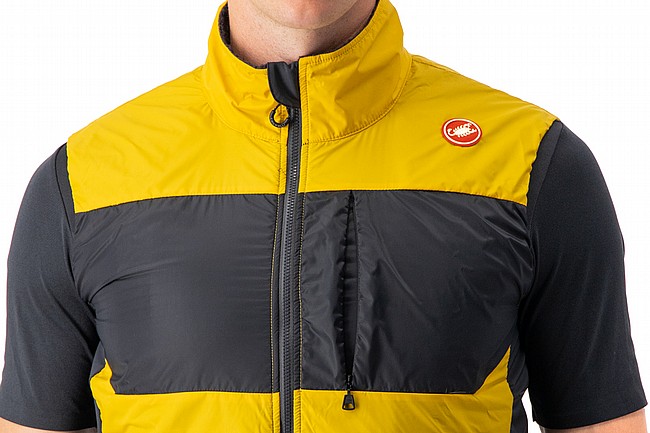 Castelli Mens Unlimited Puffy Vest Goldenrod/Dark Gray
