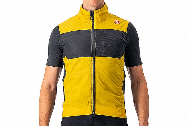 Castelli Mens Unlimited Puffy Vest Goldenrod/Dark Gray