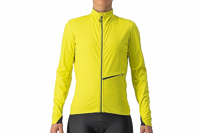 Castelli Womens Go Jacket Brilliant Yellow/Dark Gray