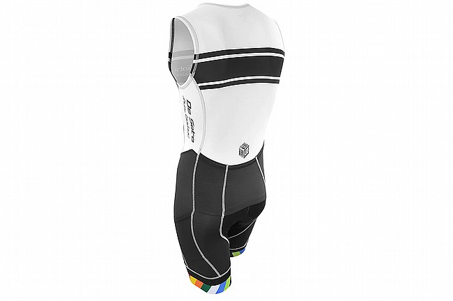De Soto Mens Forza Flisuit White/Black Stripe