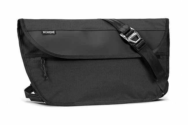 Chrome Simple Medium Messenger Bag Black