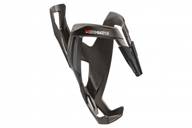 Elite Custom Race Plus Bottle Cage Glossy Titanium/Black Graphic
