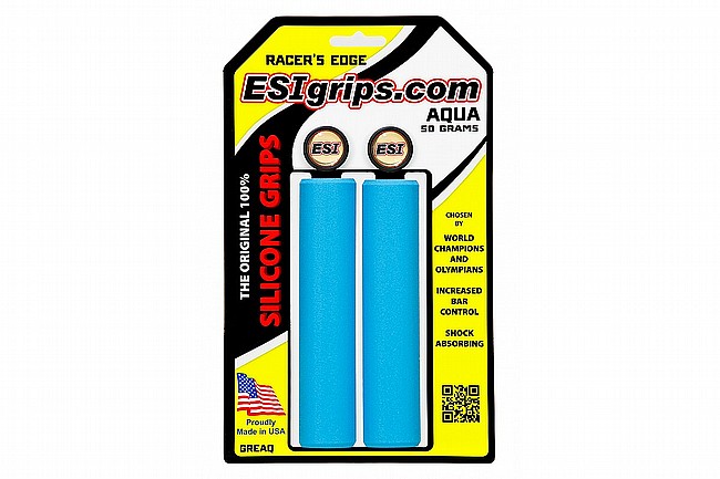 ESI Racers Edge Grips Aqua