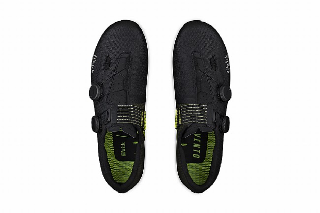 Fizik Mens Vento Stabilita Carbon Road Shoe Black/Fluo Yellow