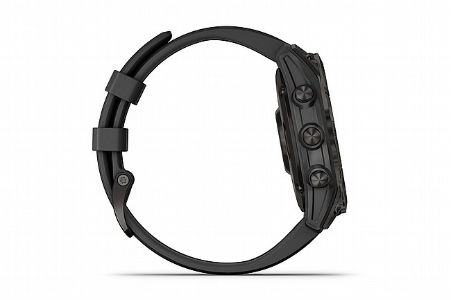 Garmin Fenix 7 Sapphire Solar Titanium GPS Watch Black DLC Titanium/Black Band