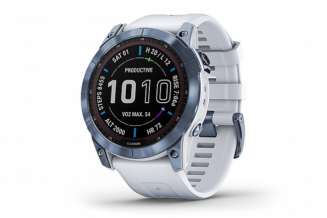 Garmin Fenix 7X Sapphire Solar Titanium GPS Watch Whitestone Titanium