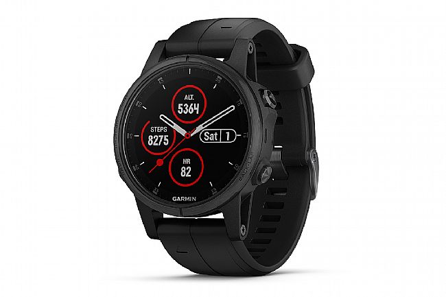 Garmin Fenix 5S Plus Sapphire GPS Watch Black/Black Band