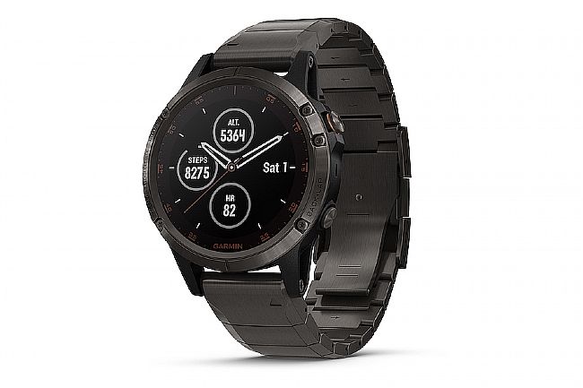 Garmin Fenix 5 Plus Sapphire Full Titanium GPS Watch DLC Titanium - DLC Titanium Band