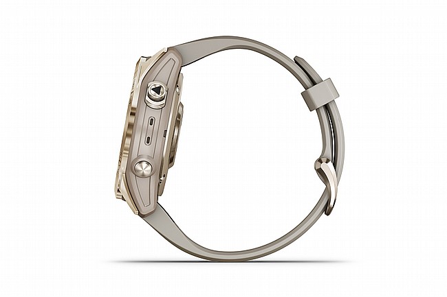 Garmin Fenix 7S Sapphire Solar GPS Watch Cream Gold Titanium/Light Sand Band