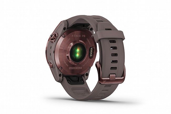 Garmin Fenix 7S Sapphire Solar GPS Watch Dark Bronze Titanium/Shale Gray Band