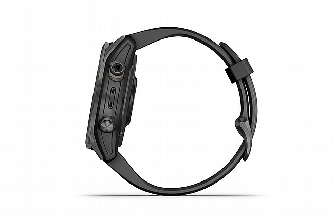 Garmin Fenix 7S Sapphire Solar GPS Watch Carbon Gray DLC/Black Band