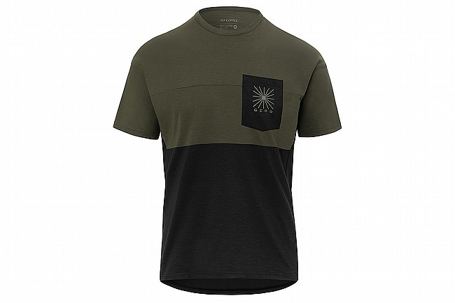 Giro Mens Ride Jersey Trail Green Black