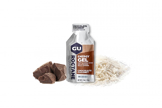 GU Roctane Energy Gel (Box of 24) Chocolate Coconut w/35mg of Caffeine