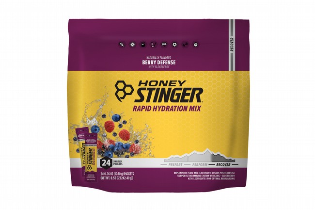 Honey Stinger Rapid Hydration (24 Servings)  Recover - Berry Defense 