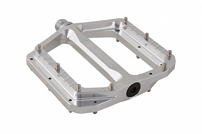 Burgtec Penthouse MK5 Flat Pedals Rhodium Silver