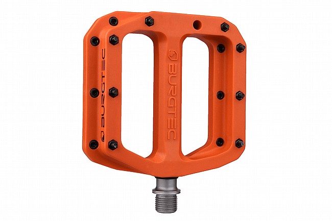 Burgtec MK4 Composite Flat Pedals Iron Bro Orange