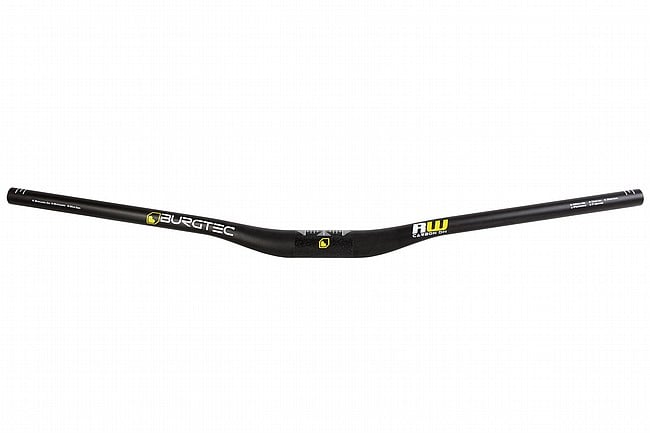 Burgtec Ride Wide Carbon DH Riser Handlebar 800mm x 20mm - UD Black