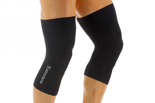Giordana Lightweight Knitted Dryarn Knee Warmer Black - XS/S