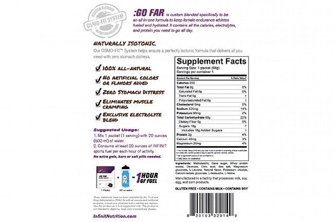 Infinit Nutrition GO FAR for Women Endurance Fuel 
