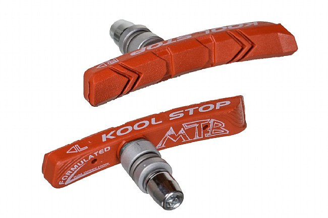 Kool Stop Threaded MTB Brake Pads Wet Condition (Salmon)