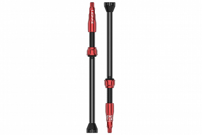 Lezyne CNC TLR Valves 80mm - Red