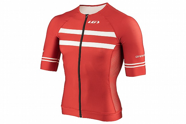 Louis Garneau Mens Sprint PRT Tri Jersey Barbados Cherry