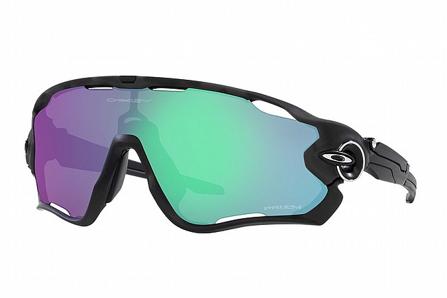 Oakley Jawbreaker Sunglasses Matte Black Camo - PRIZM Road Jade Lenses