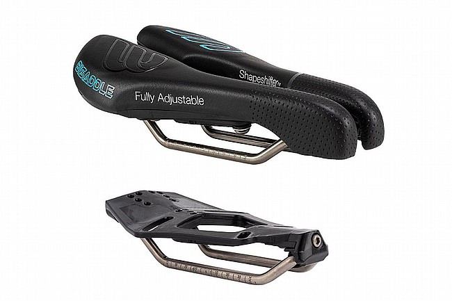 BiSaddle EXT Stealth Cutout Saddle Titanium Rails
