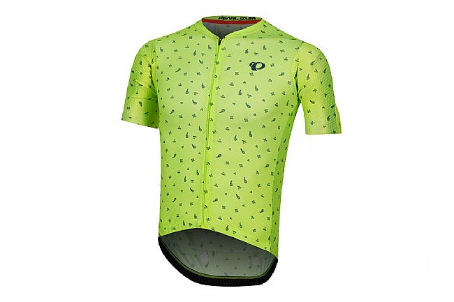 Pearl Izumi Mens P.R.O. Mesh Jersey Screaming Yellow / Navy Paisley