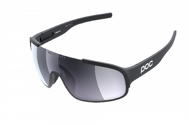 POC Crave Sunglasses Uranium Black - Violet/Silver Mirror