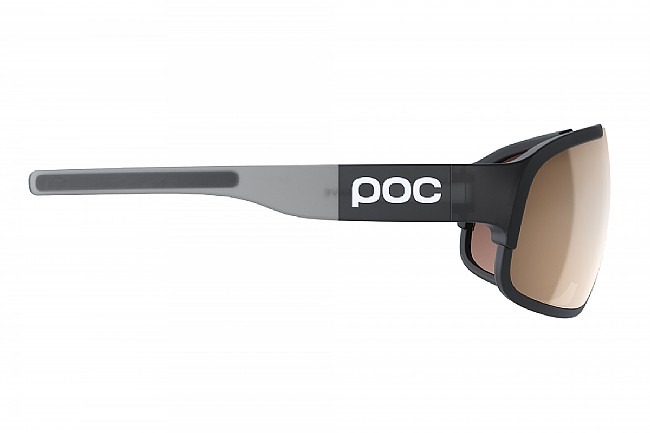 POC Crave Sunglasses Uranium Black/Translucent Grey - Brown/Silver Mirr