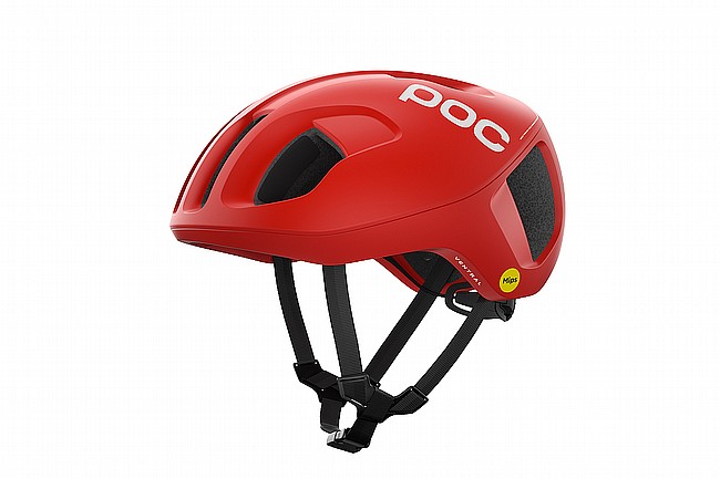 POC Ventral MIPS Road Helmet Prismane Red Matte
