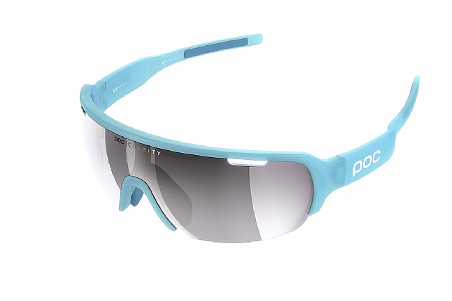 POC DO Half Blade Sunglasses Basalt Blue - Violet/Silver Mirror