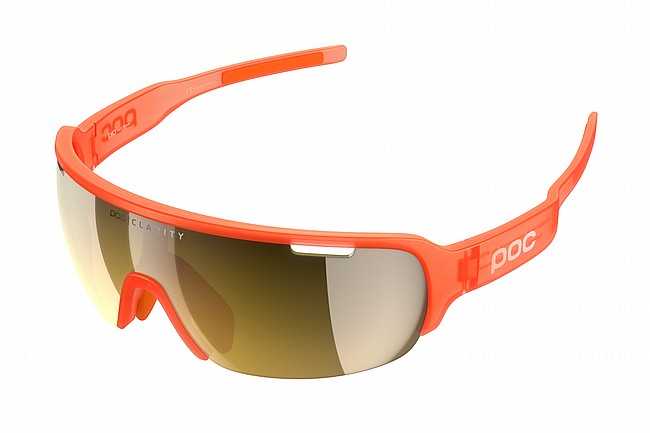 POC DO Half Blade Sunglasses Fluor. Orange Translucent-Violet/Gold Mirror