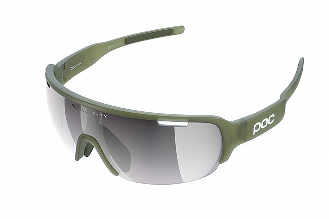 POC DO Half Blade Sunglasses Epidote Green Translucent-Violet/Silver Mirror