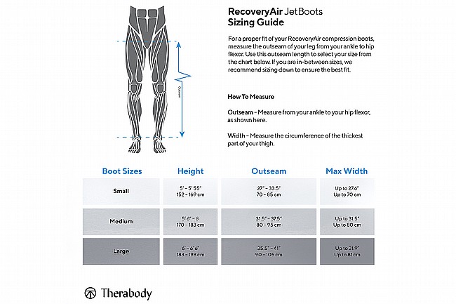 RecoveryAir JetBoots Pneumatic Leg Compression System 