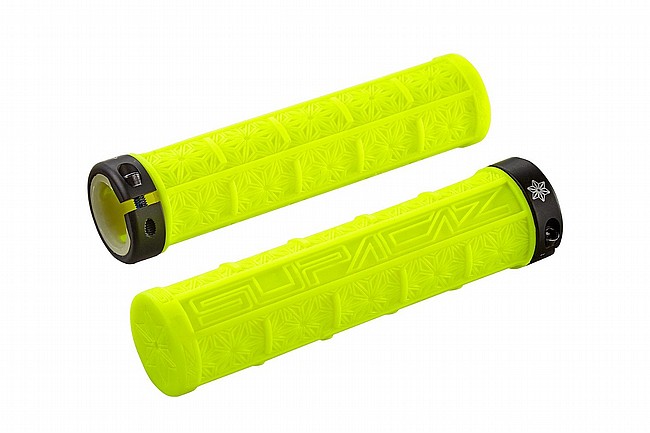 Supacaz Grizips Lock-On Grips Neon Yellow