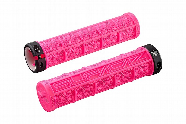 Supacaz Grizips Lock-On Grips Neon Pink