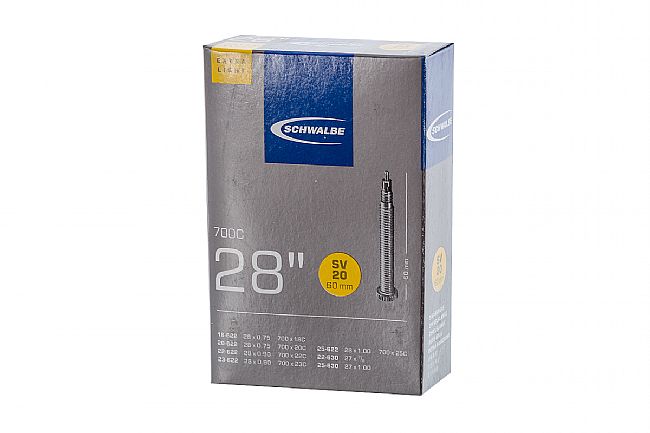 Schwalbe Extra Lite 700c Road Tube 700 X 18/25mm - 60mm presta