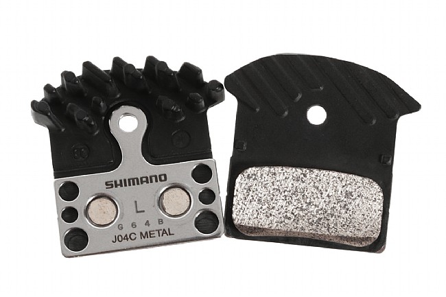 Shimano J04C Metal Disc Pads with Cooling Fins Shimano JO4C Metal Disc Pads with Cooling Fins